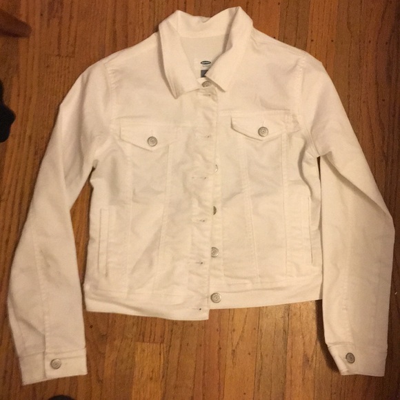 Old Navy Jackets & Blazers - Old Navy white denim jacket XS